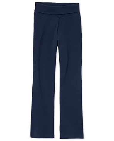 The Children's Place Girls' Uniform Active Foldover Waist Pants Tidal XXL (16) - Image 1