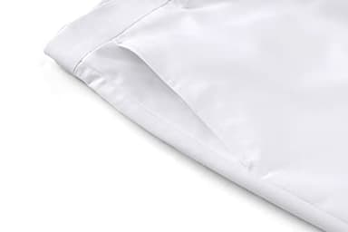 MOGU Men's Slim Fit 2-Piece Tuxedo Suit One-Button Jacket & Pants Set for Wedding, Prom, and Formal Events US Size Blazer 34/Pants 31 White - Image 7