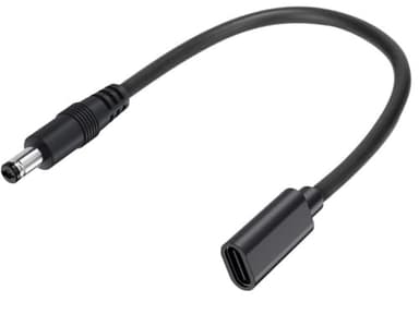 Traovien DC 5.5mm x 2.1mm to USB C Power Cable,5V 3A DC 5521 Male to USB Type-C Female Power Jack Extension Charge Cord for Phones Table- 22cm(2Pcs) (5521M /TypeC F) - Image 1