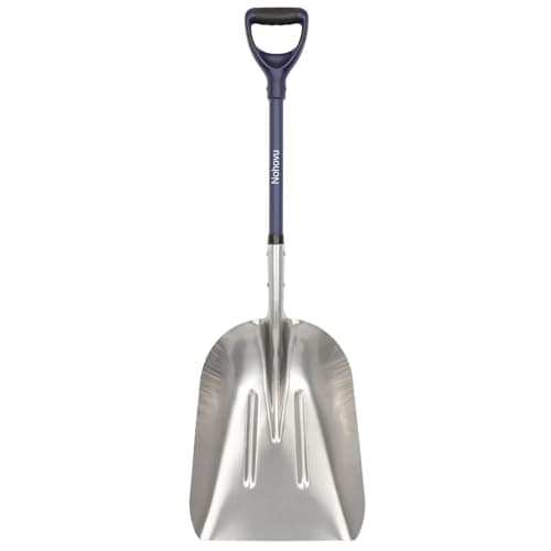 Nohovu Aluminum Snow Shovel - Large Capacity Driveway Snow Removal Tool, Fiberglass D-Handle, 45 Inch Blade - Image 1