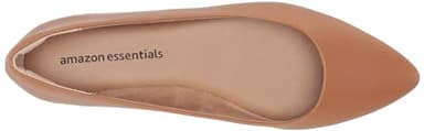 Amazon Essentials Women's Pointed-Toe Ballet Flat, Camel, 7 - Image 5