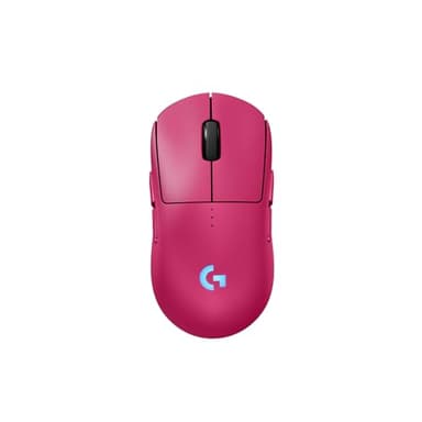 Logitech G PRO 2 Lightspeed Wireless Gaming Mouse, Right- or Left-Handed Mouse with up to 4 Customizable and Switchable Magnetic Side Buttons, 44K DPI Sensor, USB-C Charging, for PC/Mac - Magenta - Image 1
