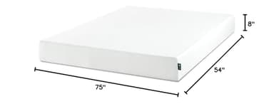 ZINUS 8 Inch Full Green Tea Memory Foam Mattress [New Version], Fiberglass free, Medium Firm Feel, Zoned Pressure Relief, Certified Safe Foams & Fabric, Mattress in A Box - Image 2