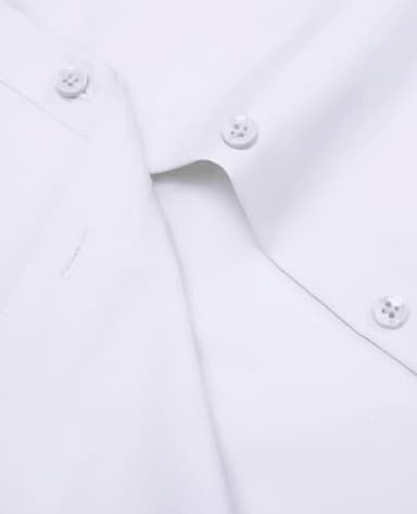 siliteelon Short Sleeve Button Dress Shirts for Women Cotton Button Down Shirts for Women Slim Fit Blouse Top 3/4 Sleeve White - Image 3
