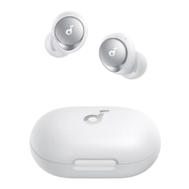 Soundcore by Anker Space A40 Auto-Adjustable Active Noise Cancelling Wireless Earbuds, Reduce Noise by Up to 98%, 50H Playtime, Comfortable Fit, App Customization, Wireless Charge (White) - Image 1