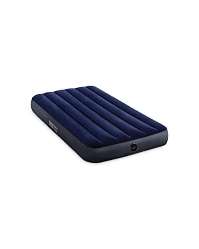 Intex 64757E Dura-Beam Standard Downy Air Mattress: Fiber-Tech - Twin Size - 10in Bed Height - 300lb Weight Capacity - Pump Sold Separately - Image 1
