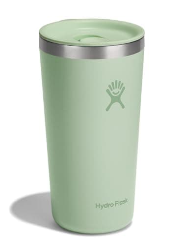 Hydro Flask All Around Tumbler Press-in Lid, Insulated Travel Mug, Stainless Steel Coffee Cup 20 Oz Aloe Green - Image 3