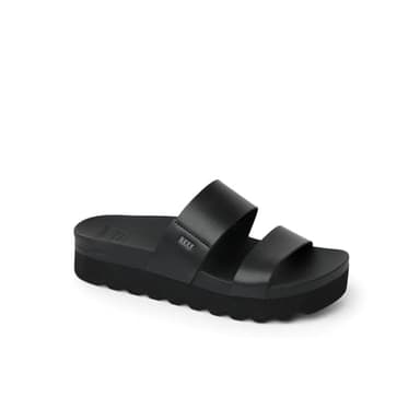 Reef Cushion Vista Hi Womens Platform Fashion Sandal, Arch Support, Ultra Soft Cushion Footbed, Black/Black, 10 - Image 2