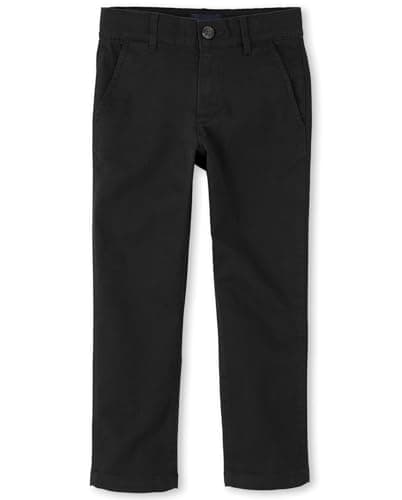The Children's Place Boys Stretch Skinny Chino Pants,Black Single,7S - Image 1