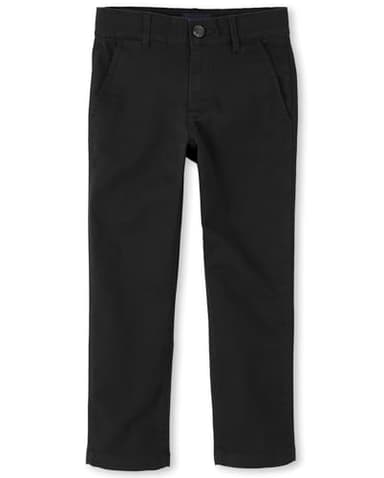 The Children's Place Boys Stretch Skinny Chino Pants,Black Single,7S - Image 1
