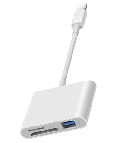 MujuDoler USB C SD Card Reader for iPhone 15 16 iPad Mac 3 in 1 USB-C Memory Trail Camera Card Adapter with Dual Slots & USB Port for Mac MacBook Pro/Air/Mini Android Laptop More USBC Typec Devices - Image 8