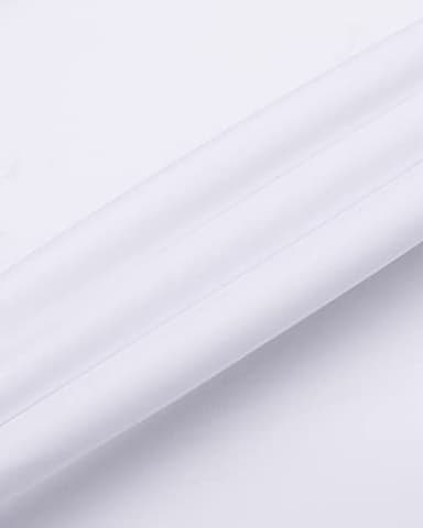 Alimens & Gentle Mens Short Sleeve Dress Shirts Wrinkle Free Solid Casual Button Down Shirts with Pocket, White, Medium - Image 7