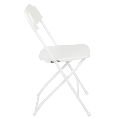 Flash Furniture Hercules Set of 10 Indoor/Outdoor Heavy-Duty Plastic Folding Chairs, Foldable Commercial Stacking Chairs with 650-lb. Static Weight Capacity, White - Image 12