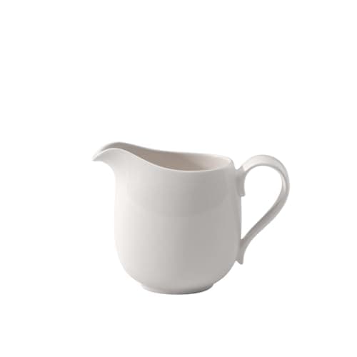 Villeroy & Boch New Cottage Basic Collection Milk/Cream Pitcher, Premium Porcelain, Made in Germany, 10 oz Capacity, Rich, Creamy White - Image 1