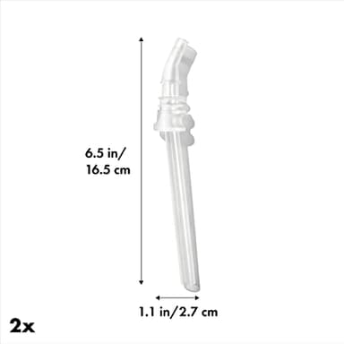 OXO Tot Adventure Water Bottle 12 Oz Replacement Straw - 2 Pack - Image 7