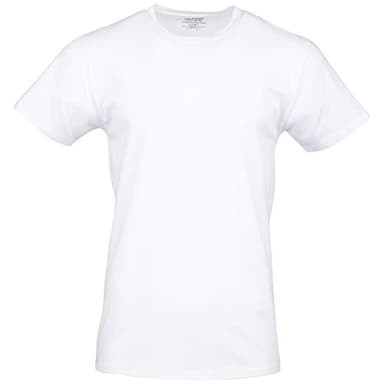 Gildan Men's Cotton Stretch T-Shirts, Multipack, Artic White (Crew 3-Pack), Large - Image 3