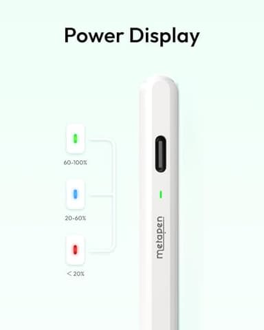 Metapen Pencil Air8 for Apple iPad 2018-2025, 10 Min Faster Charge, Palm Rejection Stylus Pen for iPad a16/11/10/9/8/7/6th Gen, Pro 12.9/11/13-inch M4, Air 3/4/5/M2/M3, Mini 5/6th - Image 8