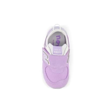 New Balance Baby 574 V1 Essentials Comfort New-b Hook and Loop Sneaker, Lilac Glo/Bright Lavender, 3 Wide US Unisex Infant - Image 5
