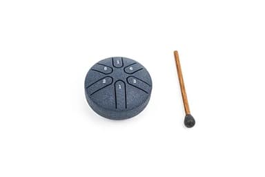 INGPARTNER Steel Tongue Drum Tundrum 3 Inch 6 Notes Hand Drum Rain Drum with Handpan Drum Mallets, Music Book, Sound Instrument for Musical Education Entertainment Yoga Chakra (Sword Shape) (Navy Blue - Image 9