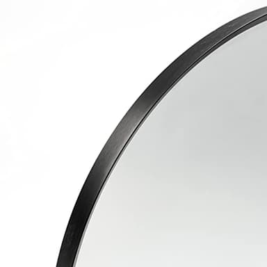 Minuover Arched Wall Mirror for Bathroom, 24"x36" Black Modern Metal Frame for Entryway Living Room Bedroom Wall Decor - Image 4
