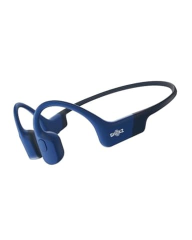 SHOKZ OpenRun with USB-C Charging - Open-Ear Bluetooth Bone Conduction Sport Headphones - Sweat Resistant Wireless Earphones for Workouts and Running - Built-in Mic, with Hair Band - Standard - Blue - Image 1
