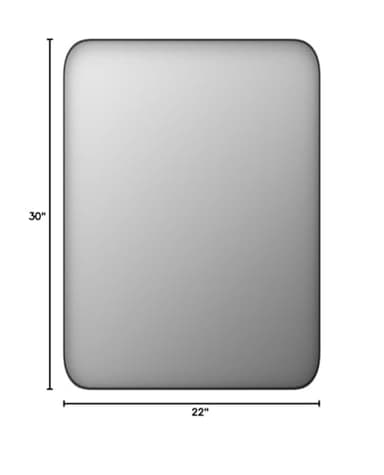 Sweetcrispy Black Bathroom Vanity Mirror for Wall, 22x30 Inch Metal Framed Wall Mirror Farmhouse Rectangle, Anti-Rust, Tempered Glass, Hangs Horizontally or Vertically - Image 7