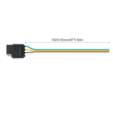 FIRMERST 16 Gauge Vehicle-Side Trailer Wire Pure Copper 5 Feet for Boat - Image 4