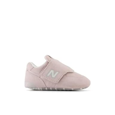 New Balance Baby Girls 574 V1 Hook and Loop Crib Sneaker, Crystal Pink/Shell Pink, 3 Infant - Image 3