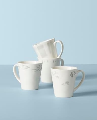 Lenox Oyster Bay 4Pc Mugs, 2.75, White - Image 2
