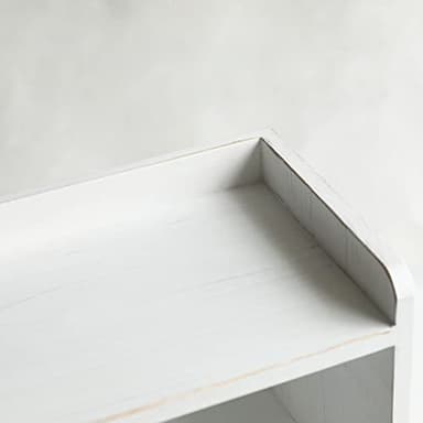 COLLECTIVE HOME - Storage Cabinet, Bread Box, Mini Countertop Cabinet, Wood Organizer for Bedroom Kitchen with Magnetic Door, Storage for Spice Jars, 14.5 x 6.5 x 10 (Single Layer, Home, White) - Image 6