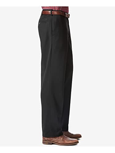 Dockers Men's Relaxed Fit Comfort Khaki Pants, Black Metal, 42W x 30L - Image 3
