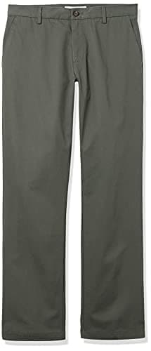 Amazon Essentials Men's Classic-Fit Wrinkle-Resistant Flat-Front Chino Pant (Available in Big & Tall), Dark Olive, 40W x 30L - Image 10