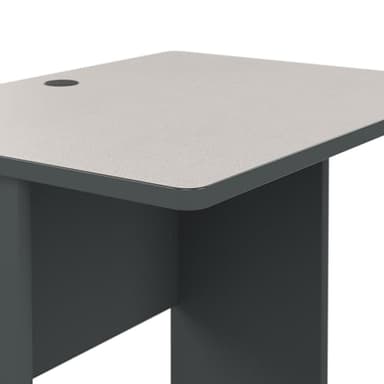 Bush Business Furniture Series A 36W Small Desk in White Spectrum and Slate, Compact Computer Table for Home or Professional Office - Image 7