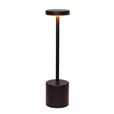 Simple Designs LD1083-BLK 12.75" Mushroom Magic Disc Dimming & Rechargeable Cordless 4-Way Touch Sensor Stick Desk Lamp, Black - Image 2