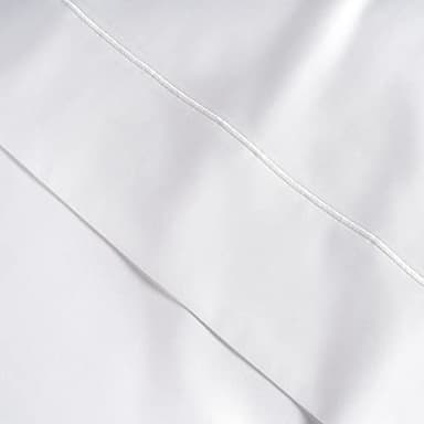 LANE LINEN 100% Egyptian Cotton Full Size Bed Sheets, Soft & Comfy Luxury Hotel Style Thick Full Size Sheets, Fully Elasticized Reinforsed Seams No Pill Natural Cooling White Sheets - Image 7