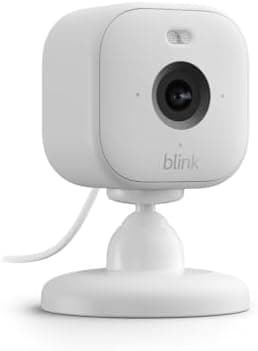 Blink Mini 2 — Home Security & Pet Camera with HD video, color night view, motion detection, two-way audio, and built-in spotlight — 1 camera (White - Image 4