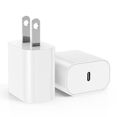 iPhone USB C Charger Block, 20W PD Type C Fast Charging Power Adapter Cube Brick Box, iPhone Wall Charger Plug for Apple iPhone 16 Pro Max/16 Plus/15/14 Pro/14 Plus/13 Pro/13/12 Mini/11,XR/X/for iPad - Image 1