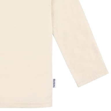 Gerber Baby Toddler 5-Pack Solid Long Sleeve T-Shirts Jersey 160 GSM, Natural, 18 Months - Image 4