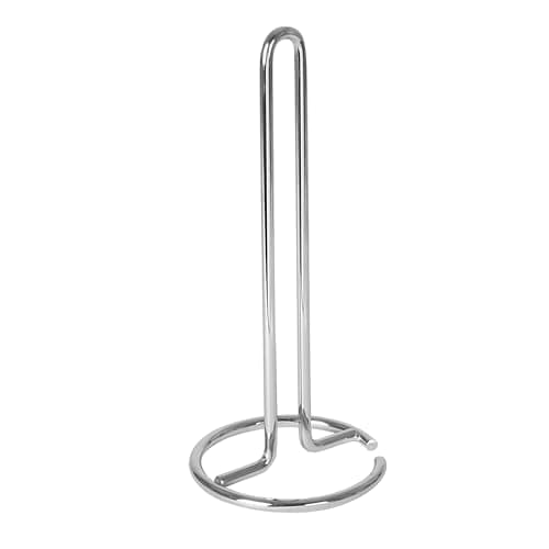 Spectrum Euro Paper Towel Holder Chrome – Freestanding Countertop Dispenser for Kitchen, Easy Tear Access, Sleek Modern Design, Fits Standard Rolls, Durable Steel Construction - Image 1