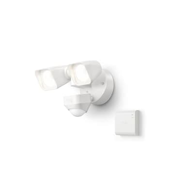 Ring Smart Lighting – Floodlight, Wired, Outdoor Motion-Sensor Security Light, White (Starter Kit)