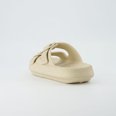 CUSHIONAIRE Fame Cloud Slides for Women with Adjustable Buckles, Waterproof Recovery Sandals for Women 2025 KHAKI 10 - Image 9
