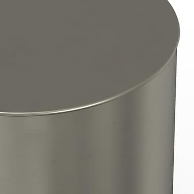 SIMPLIHOME Curtis Industrial 16 Inch Wide Metal Cylinder Accent Table in Ombre Black / Silver, Fully Assembled, For the Living Room and Bedroom - Image 5