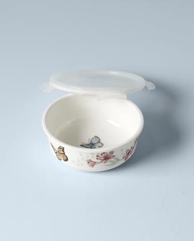 Lenox 824646 Butterfly Meadow Serve & Store Container, Small Container 6.25"D x 2.75"H - Image 3