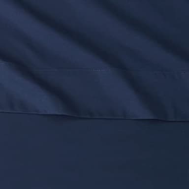 Amazon Basics Lightweight Super Soft Easy Care Microfiber 4 Piece Bed Sheets Set with 14-Inch Deep Pockets, Queen, Navy Blue, Solid - Image 4