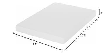 Furinno Tidur Cooling Gel Memory Foam Mattress, 6 Inch, Full, White - Image 2