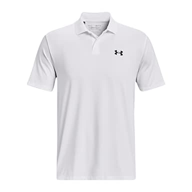 Under Armour Men's Performance 3.0 Polo, (100) White / / Pitch Gray, Medium - Image 4