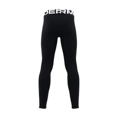 Under Armour Boys ColdGear Armour Baselayer Leggings , Black (001)/White , Medium - Image 2