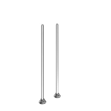 Moen TS25105 Weymouth Two Handle Freestanding Tub Filler Risers, Chrome - Image 1