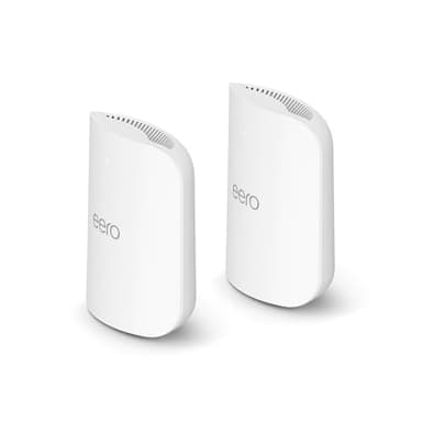 Amazon eero Pro 7 tri-band mesh Wi-Fi 7 router (newest model) - Supports internet plans up to 5 Gbps, Coverage up to 4,000 sq. ft., 2-pack - Image 1