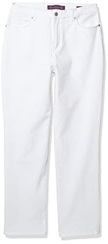 Gloria Vanderbilt Women's Amanda Classic High Rise Tapered Jean Standard, Vintage White, 14 Long - Image 5